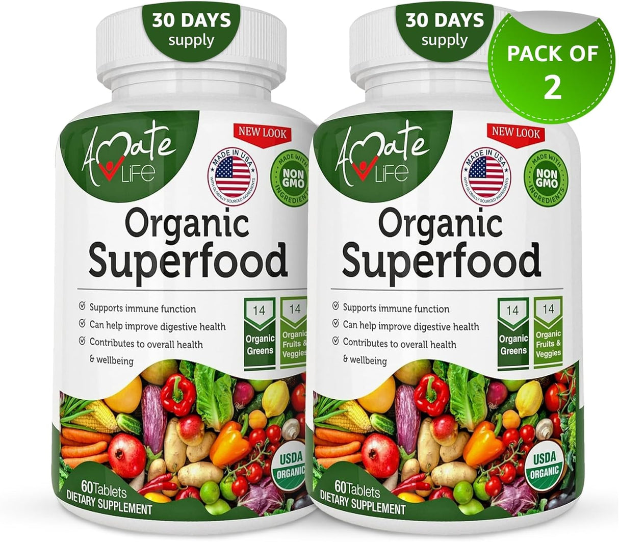 Suplemento Complejo orgánico de frutas y verduras  120 unid