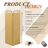 Rascador 2 tablas de rascar plegables para gatos