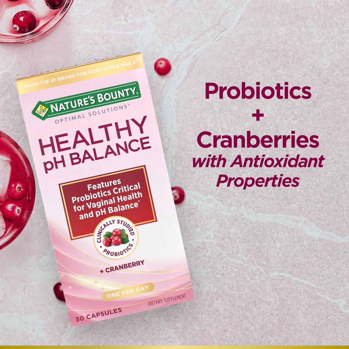 Solutions Healthy pH Balance, probióticos  equilibrio del pH
