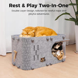 Casa para gatos Aitmexcn, cueva acogedora, resistente, grande