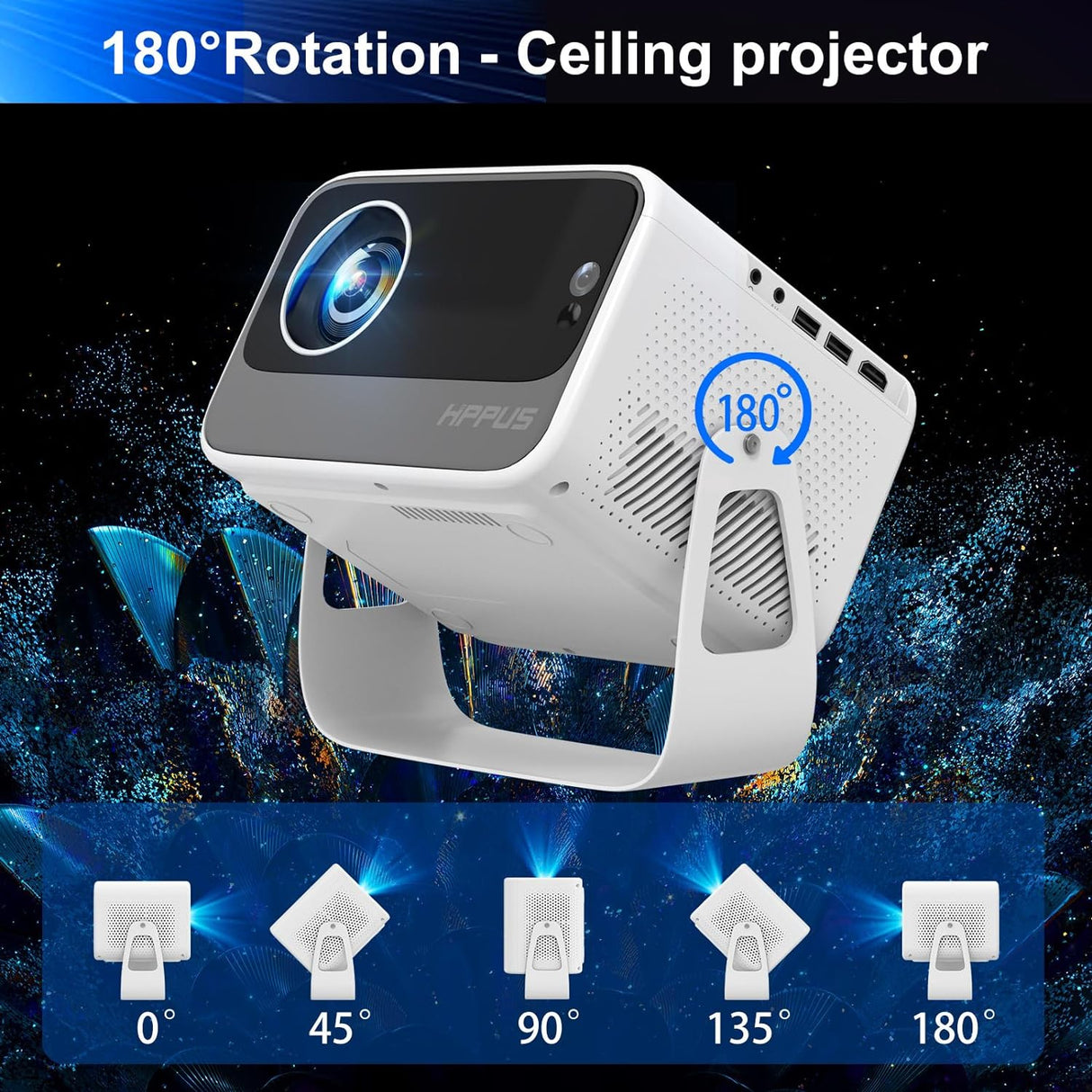Proyector inteligente 4K con Android 9.0 ‎K10-5 HIPPUS