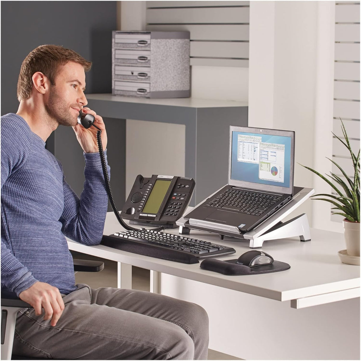 Soporte para Portátil Fellowes 8032001 - Oficina, Mediano
