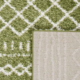 Alfombra de área Shag - Diseño marroquí, fácil cuidado, 1.6