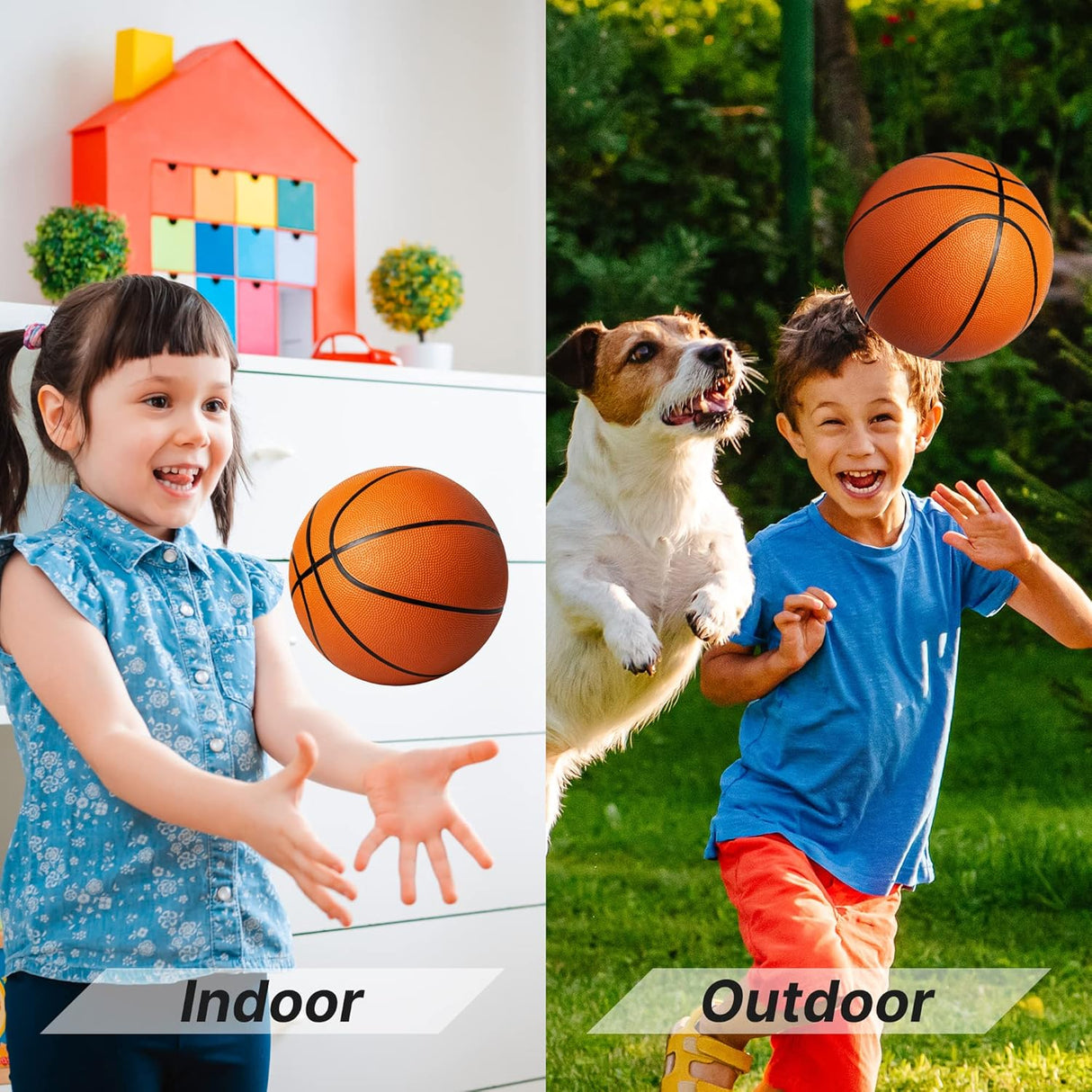 Balones para baloncesto juego de 4 Serenelife ACCSLBSKBG10