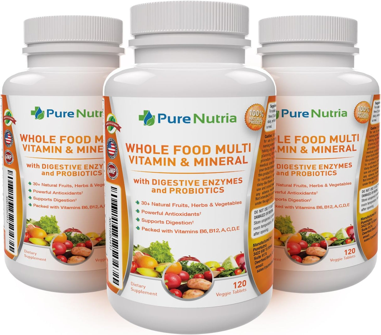 Suplemento Multivitaminas y minerales  enzimas probióticas