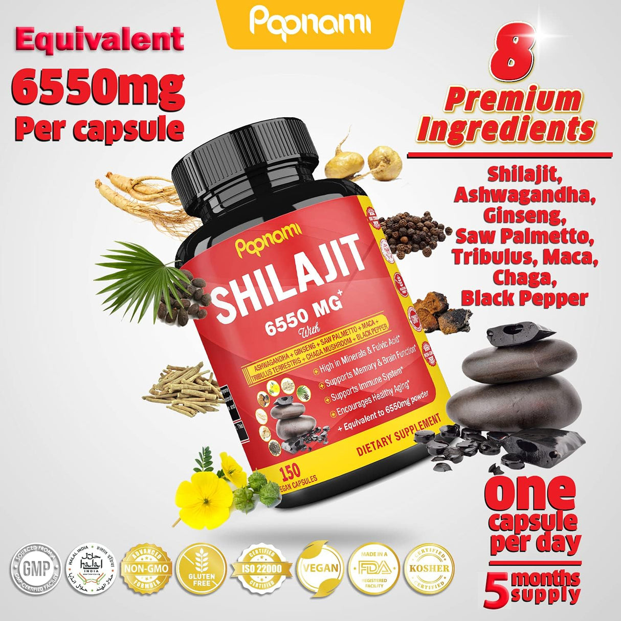 Suplementos Alimenticios Cápsulas de extracto equivalentes