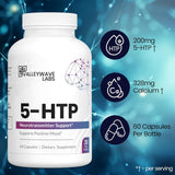 Suplemento 5-HTP 200mg - Apoyo al ánimo y sueño, 60 cápsulas