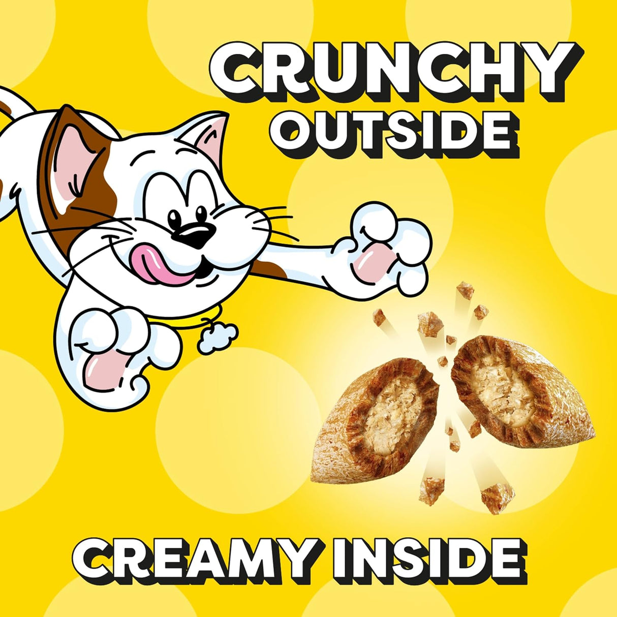 Bocadillos crujientes y suaves para gato, sabor camarón