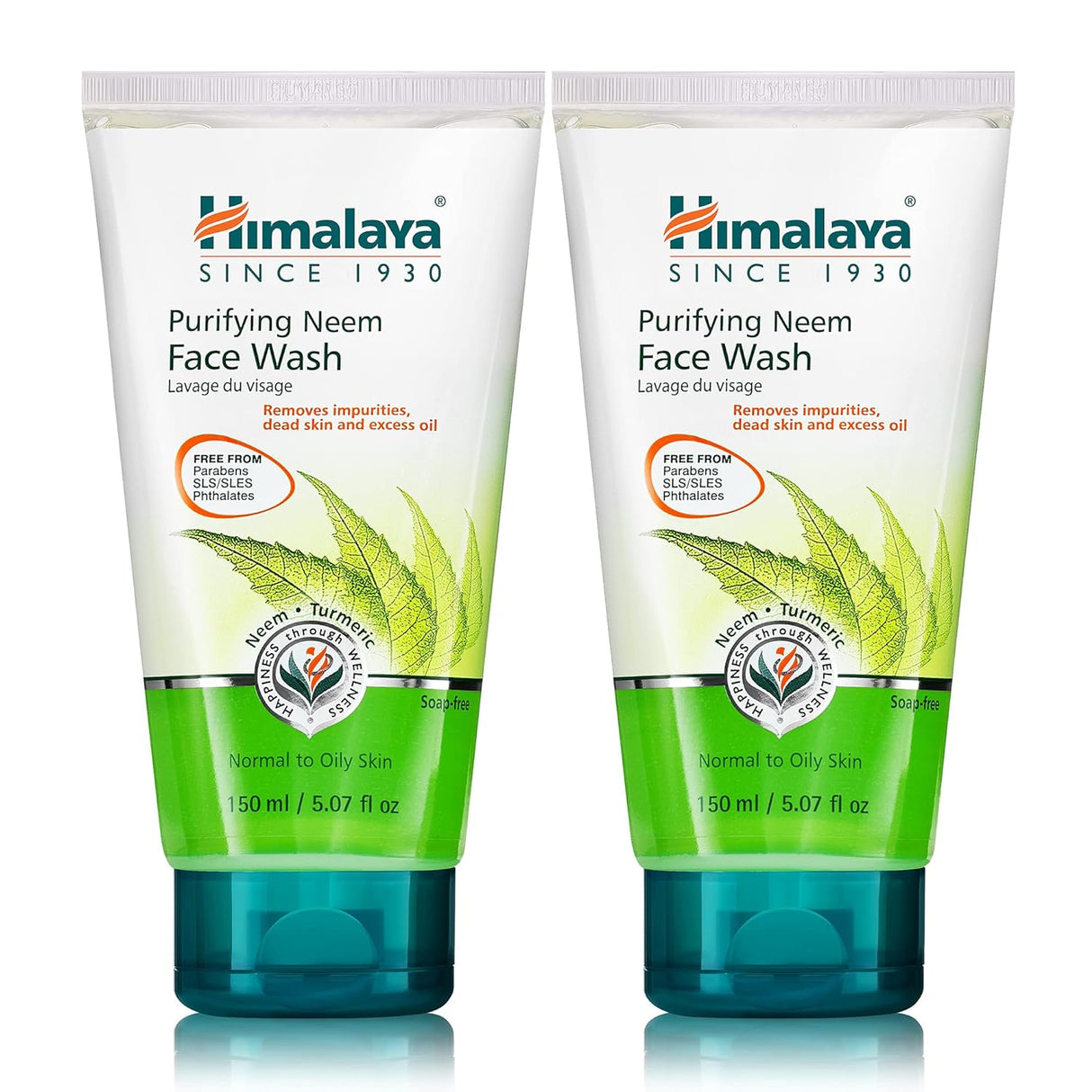 Lavado Facial de Neem y Cúrcuma para Piel Grasa, Vegano