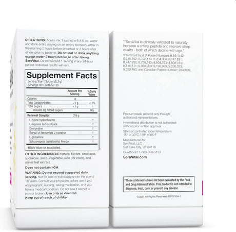 Suplemento Antienvejecimiento Serovital - Colágeno y Energía 30ct
