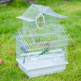 Jaula de viaje para pájaros pequeños, kit de iniciación ligero para pájaros pequeños con jaulas y accesorios, ideal para periquitos, tortolitos, pinzones, canarios