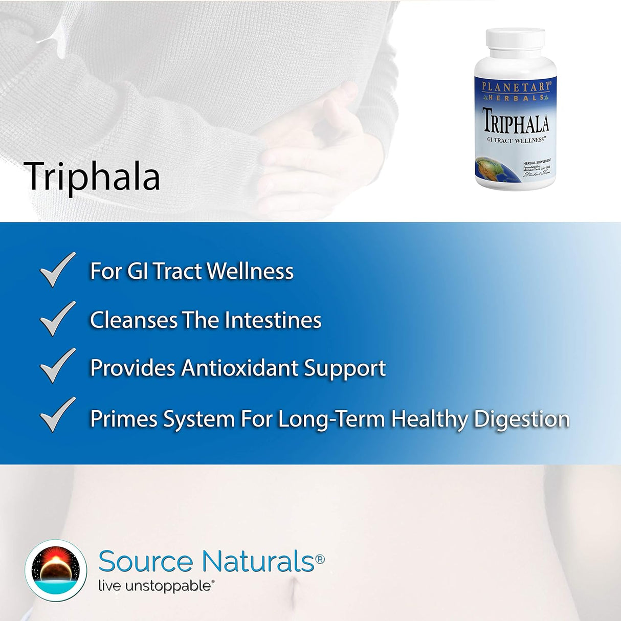SuplementoTriphala Limpiador Interno 1000mg para el bienesta