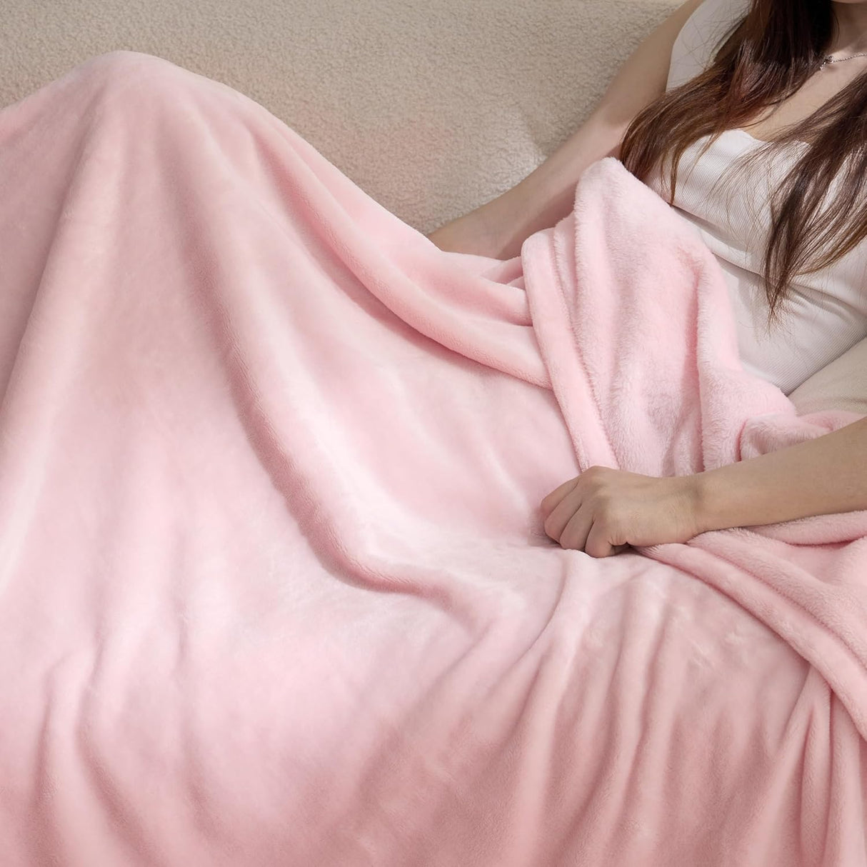 Manta de felpa Bedsure 300GSM suave y ligera para sofá y cama