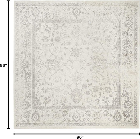 Alfombra Área Cuadrada, Diseño Oriental Distress, Modelo ADR109C