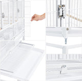 Jaula apilable dividida para cría de aves para canarios