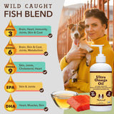 Aceite de pescado Ultra Omega 3 para perros, 16 onzas