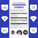 Citrato de magnesio puro de alta absorción