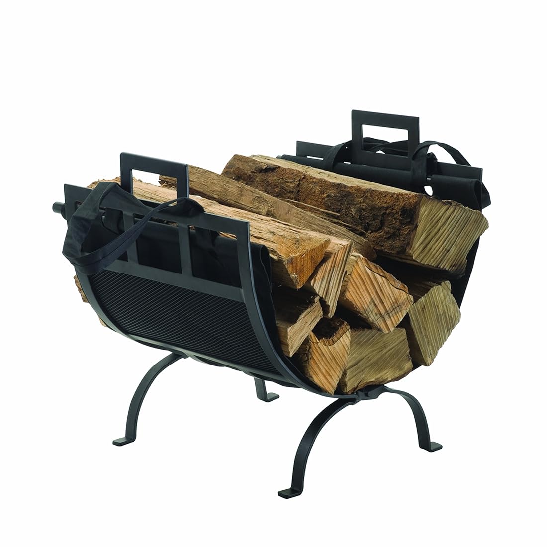 Soporte de registro de hogar agradable con bolsa de lona