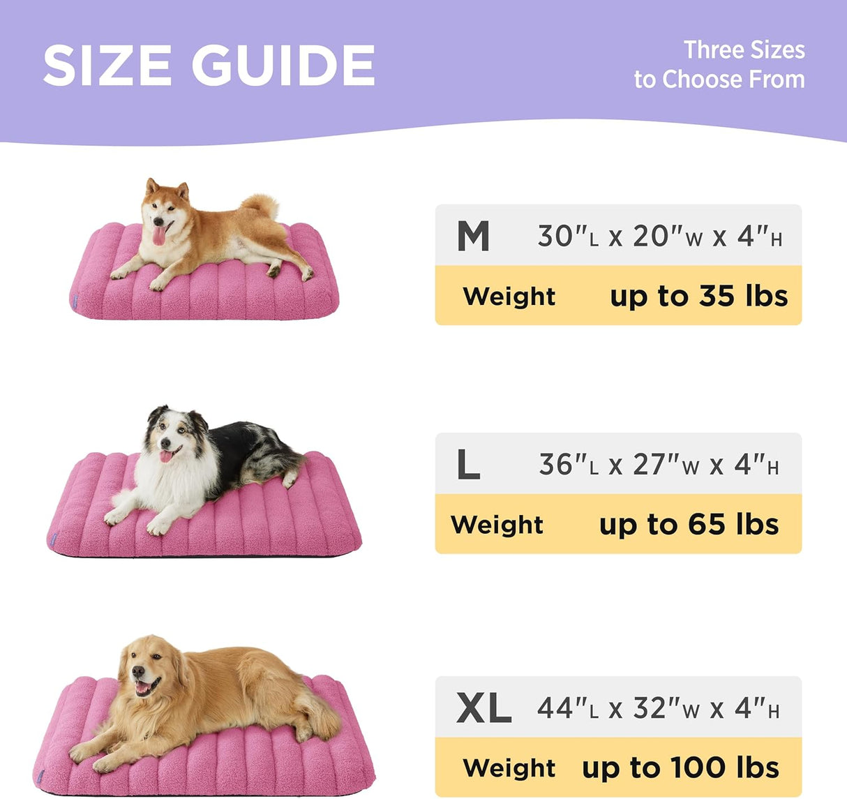 Cama ortopédica de espuma para perros grandes impermeable