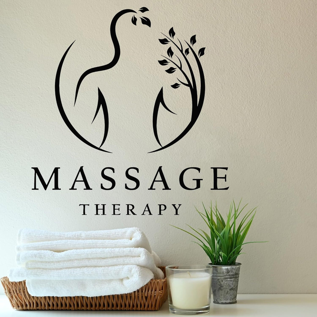 Vinilo Decorativo Spa Masaje Sala Terapia Stickers Mural g8173