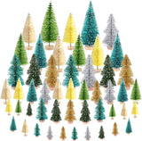 Árboles de Navidad Mini KUUQA 50 Pcs Sisal para Decoración