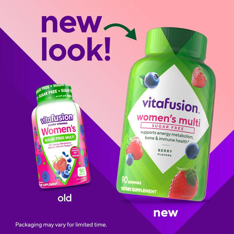 Multivitamínico Gummy Sugar Free Vitafusion, 90 gomitas