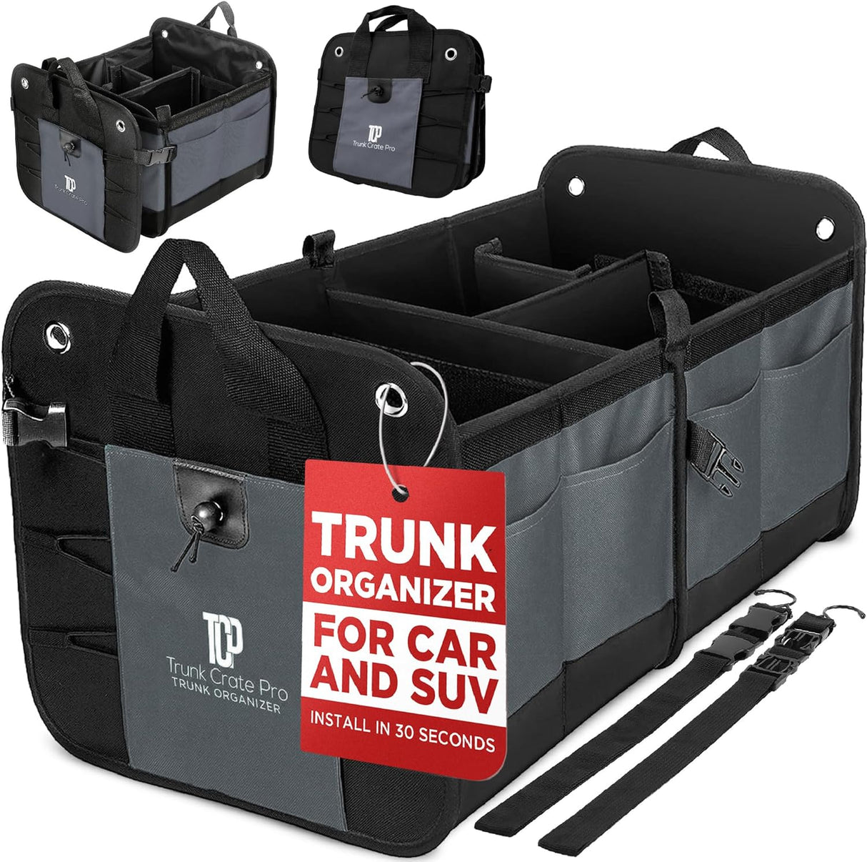 Organizador de Maletero TRUNKCRATEPRO, Compartimentos Ajustables