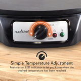 Creperas  eléctrica desmontable  12 pulgadas PCRM15D