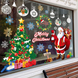Adhesivos Navideños Yusongirl, Santa, Árbol, Nieve, Reutilizables