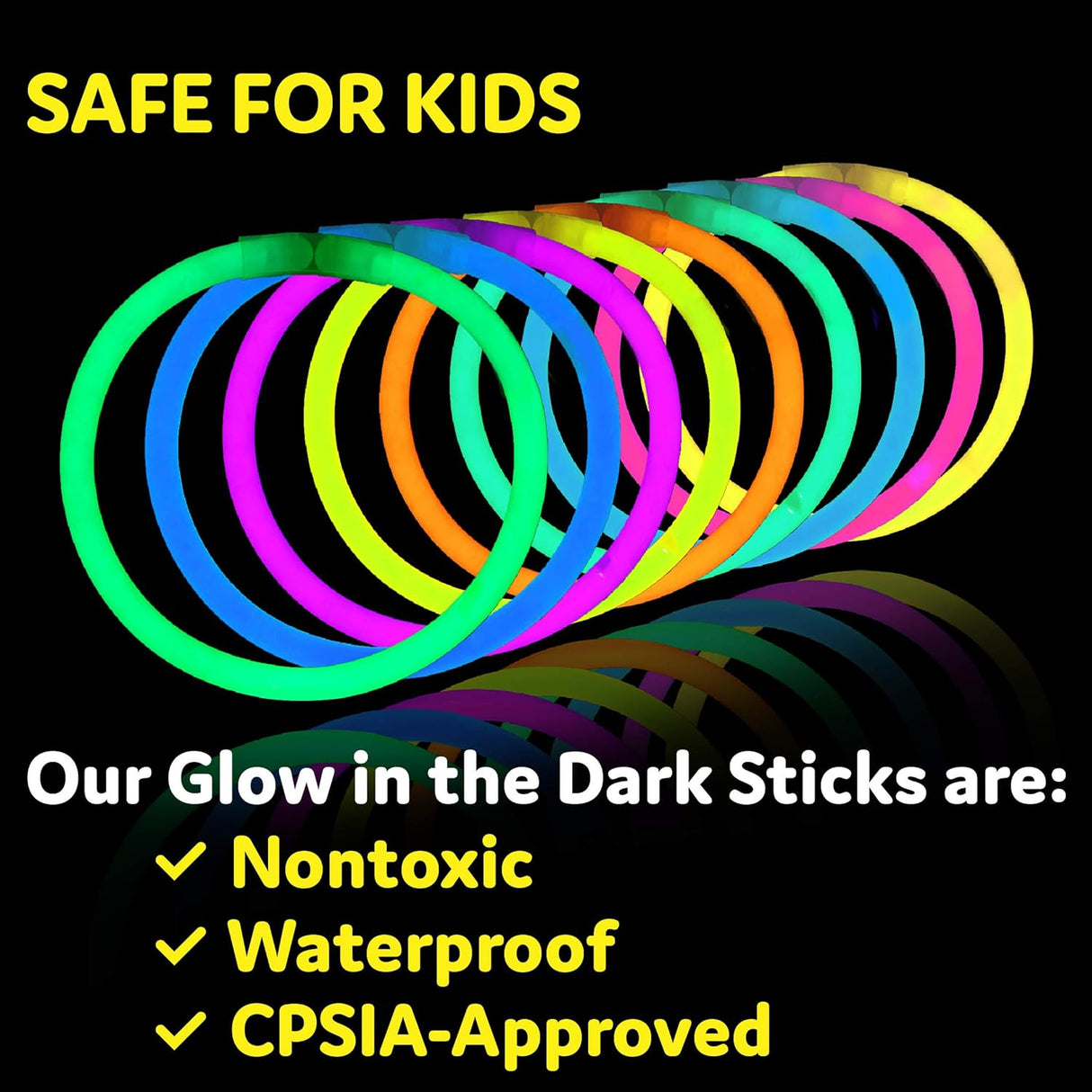 Glow Sticks para Fiestas Neon Pulseras-Collares Fluorescente