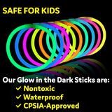 Glow Sticks para Fiestas Neon Pulseras-Collares Fluorescente