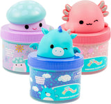 Slime Premium Nube, 4-Pack, 9 Adiciones, Juguete Suave