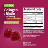 Gomitas de Biotina y Colágeno para Cabello, Piel y Uñas