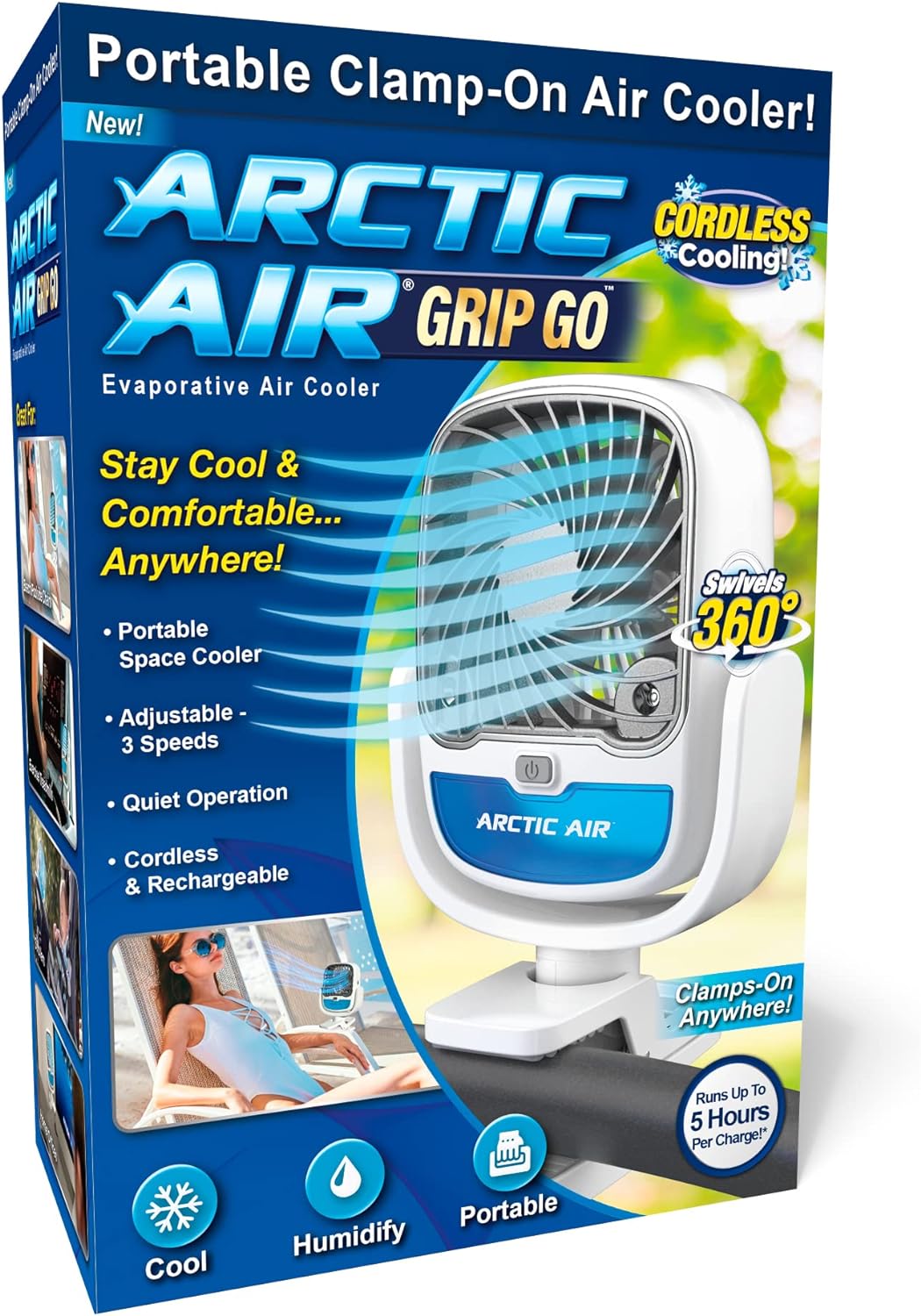 Arctic Air ventilador de cochecito, ventilador de viaje .