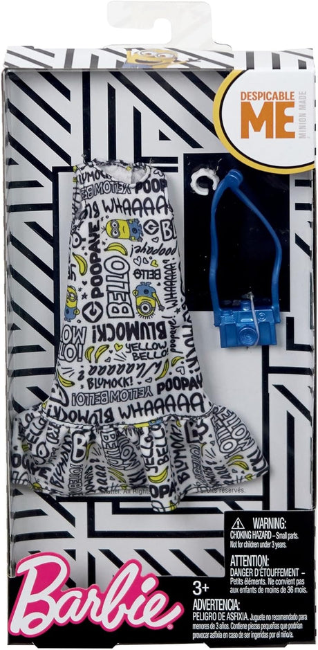 Vestido de Barbie Despicable Me con volante en la parte inferior