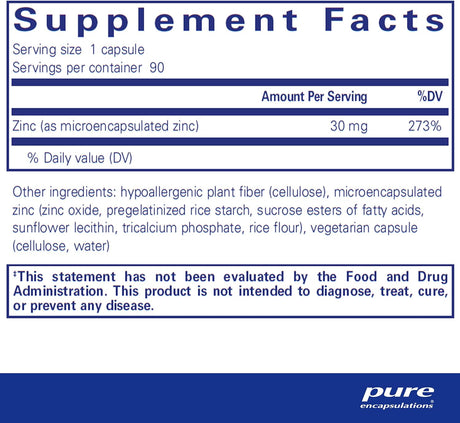 Suplementos UltraZin Zinc  Apoyo mineral de absorción  90un