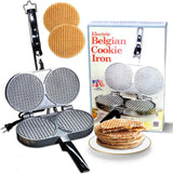 C Palmer Wafflera Belga Doble, Hierro de Aluminio, USA