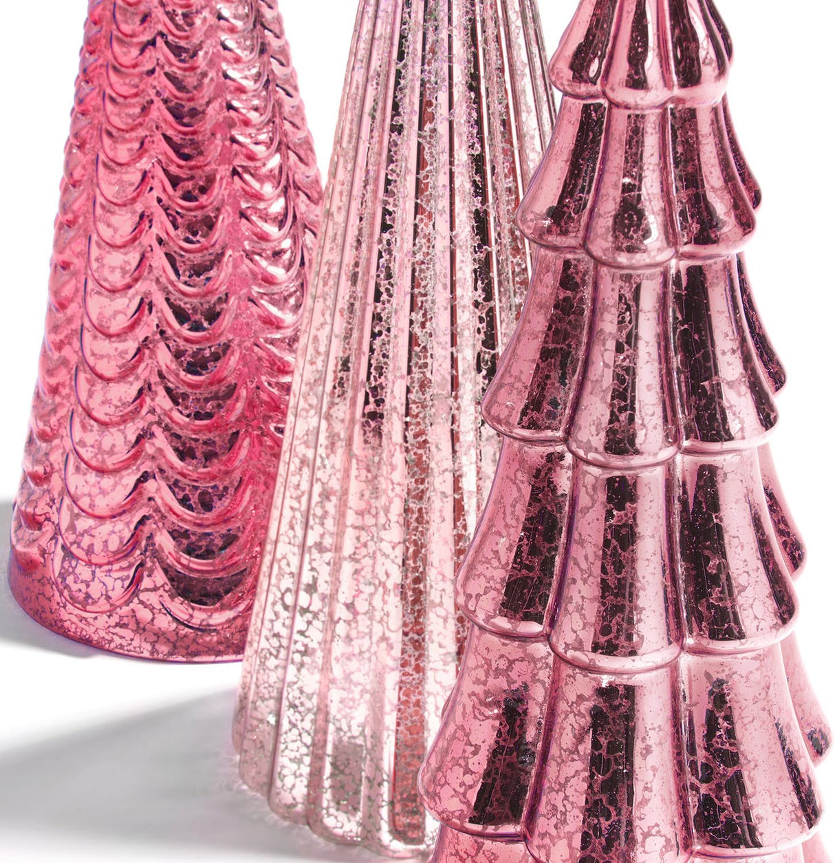 Árboles de Navidad LampLust con luces, Set de 3, 10 pulgadas