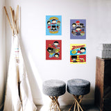 Arte de Pared DC Comics Chibi – Incluye Marcapáginas Coleccionable