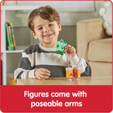 Figuras de Acción Numberblock Four - hand2mind, Juguetes Matemáticos