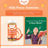 Gummies Niños Enfoque 7 en 1 Veganos Sin Azúcar Kids Focus