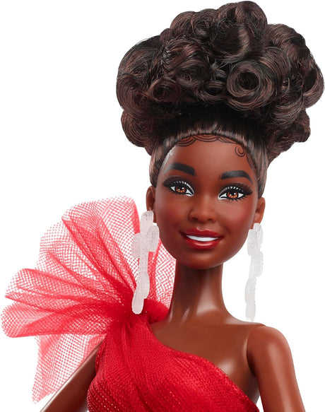 Muñeca Barbie Signature, Moda Navideña 2024, Gown a Cuadros