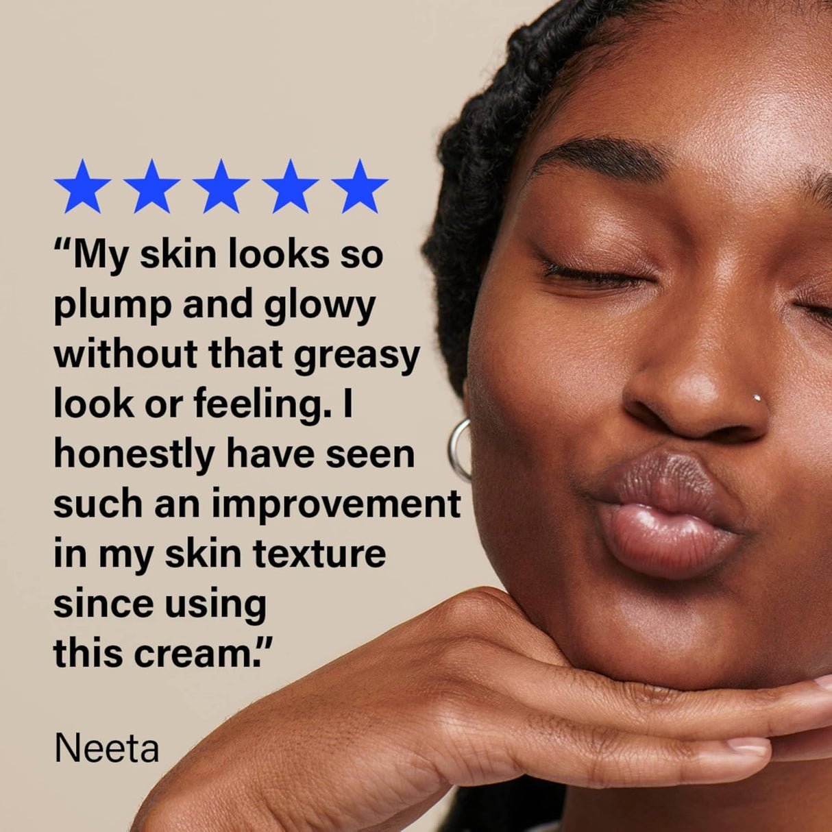 Crema facial a base de agua triple humectante COATS