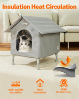 Casa Calentada para Gatos, Indestructible, Aislada, 10FT Cord