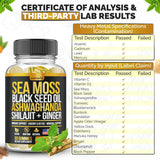 Gomitas de Sea Moss, Black Seed, Ashwagandha, Elderberry, 60