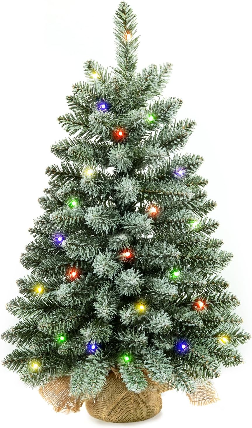 Árboles de Navidad Miniatura Decorados con Luces LED F5
