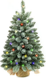 Árboles de Navidad Miniatura Decorados con Luces LED F5
