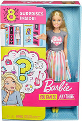 Muñeca Barbie Sorpresa Carreras con Accesorios, Modelo 2023