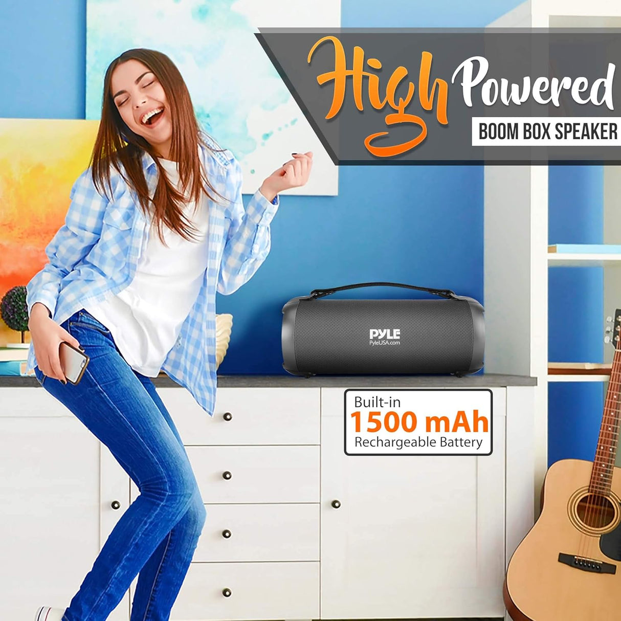 Altavoz inalámbrico portátil Bluetooth PYLE-HOME