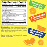 Suplementos Gomitas orgánicas de vitamina C + D3 + zinc 60u